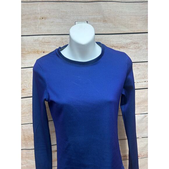 Under Armour Shirt Womens Size XL Cold Gear Long Sleeve Base Layer Top Blue - Picture 8 of 11